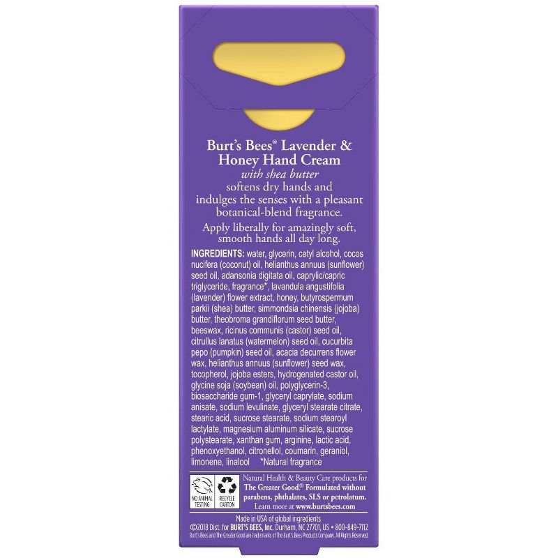 Burt's Bees Shea Butter Lavender and Honey Hand Cream - 1oz