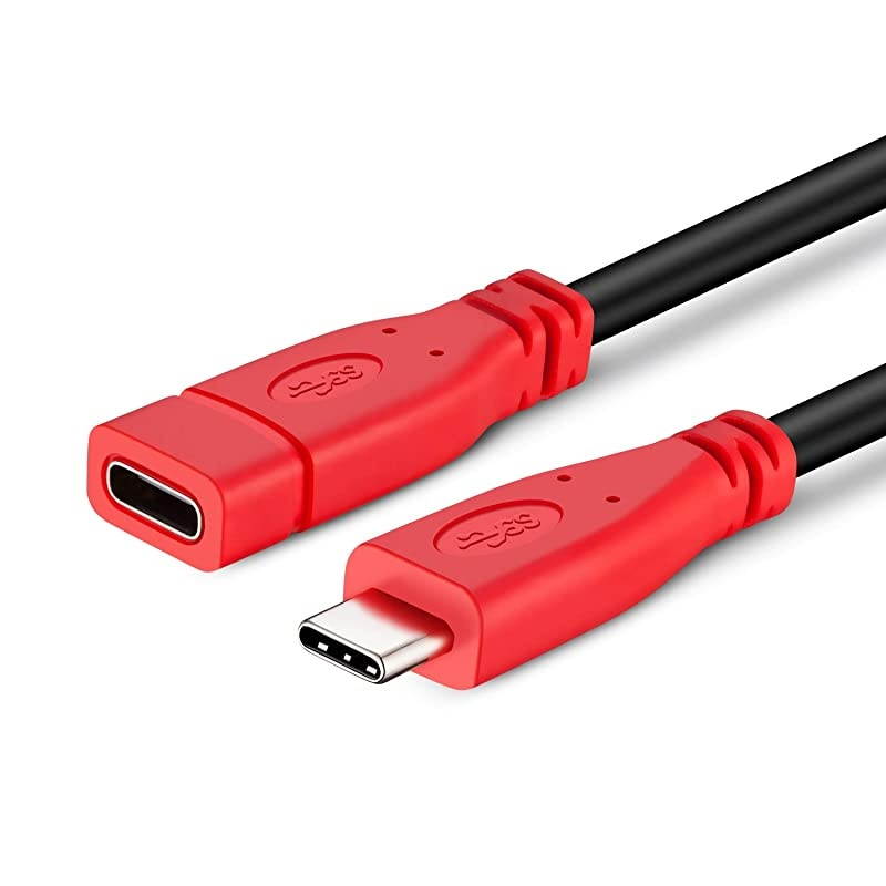 USB Type C Extension Cable Short 1.5 ft. USBC Male to USBC Female Cable Gen 2 10Gbps USB C Extender Compatible with Thunderbolt 3 Compatible for Nintendo Switch MacBook Pro and More