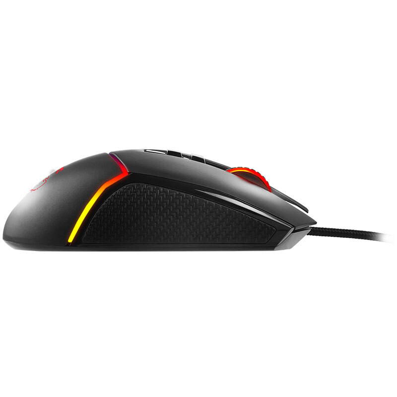MSI DS102 RGB Gaming Mouse, Wired, RGB Streamer Faith Dragon Soul Light Gaming Mouse, Custom Macro, 10000DPI