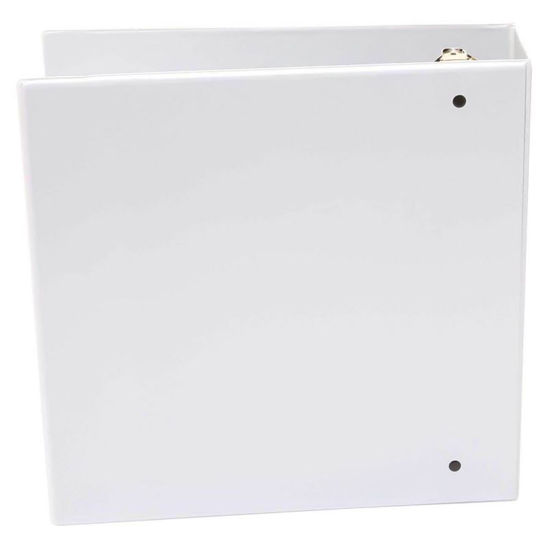Universal Round Ring Economy View Ring Binder, 3" - White