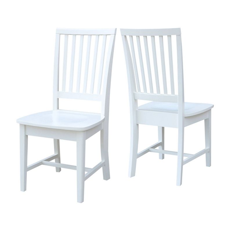 Set of 2 Mission Side Dining Chair White - International Concepts