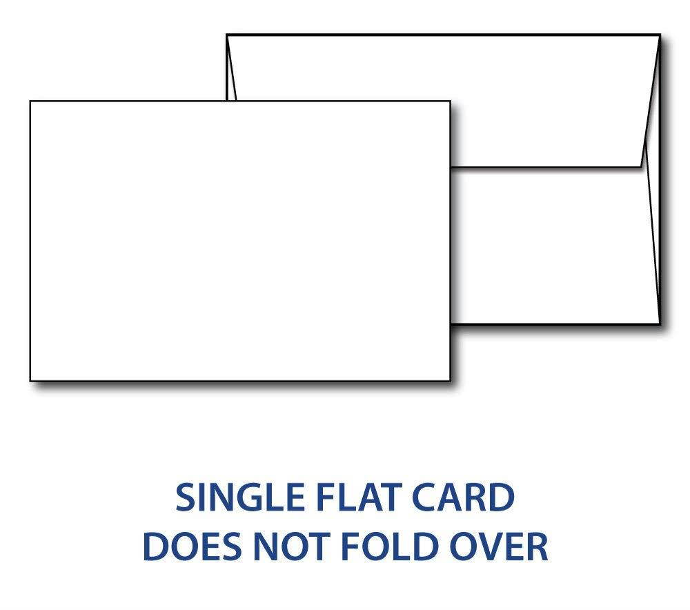 Heavyweight Blank White 4" x 6" Cards with Envelopes - 40 Cards & Envelopes