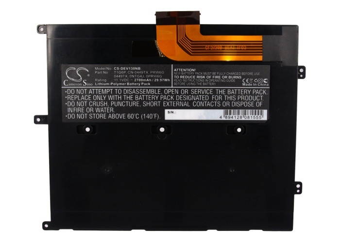 Battery Replacement for DELL Vostro V1300 Vostro V13Z Vostro V13 Vostro V130 PRW6G 0449TX CN-0449TX ONTG4J T1G6P 312-8479 OPRW6G