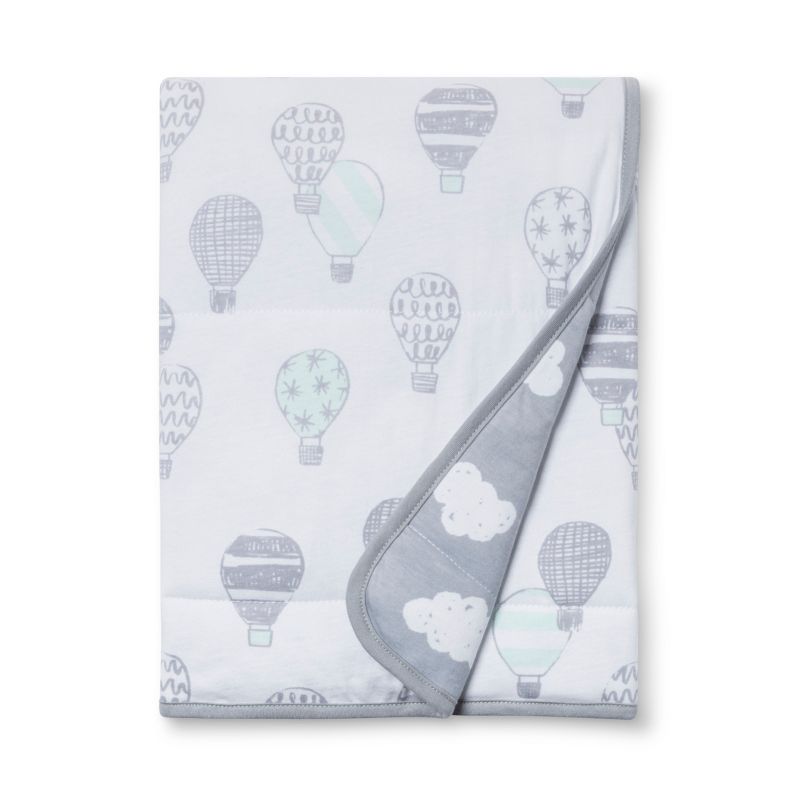 Jersey Knit Blanket In the Clouds - Cloud Island™ Platinum