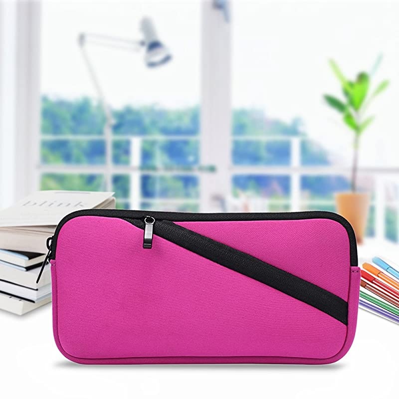 Travel Case for Texas Instruments TI-Nspire CX II/Nspire CX CAS Graphing Calculator Hard Carry Case Travel Bag Protective Pouch Box -Extra Room for Pen and Accessories (Hard Pink)