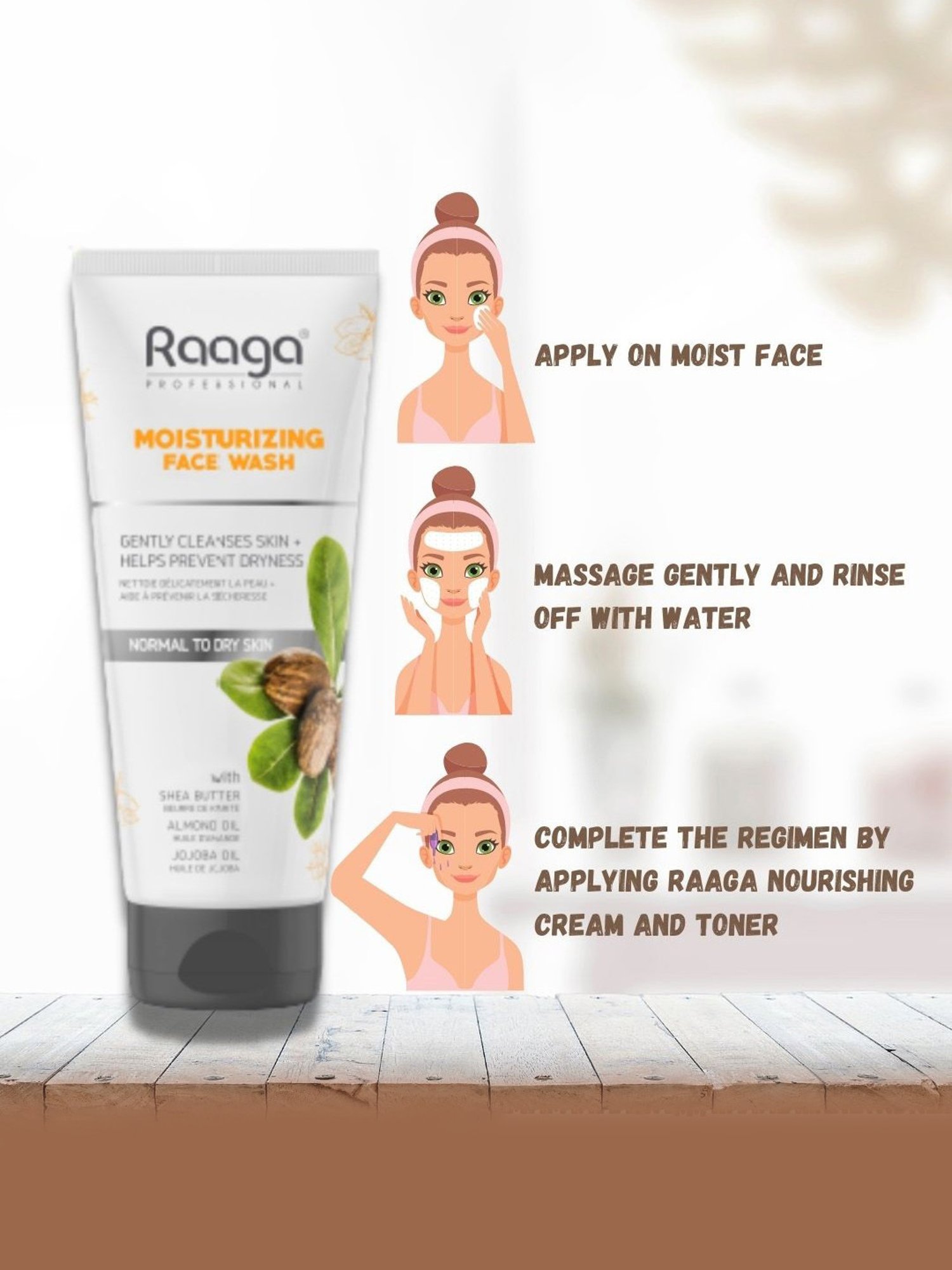 Raaga Professional Moisturizing Face Wash - 500 gm