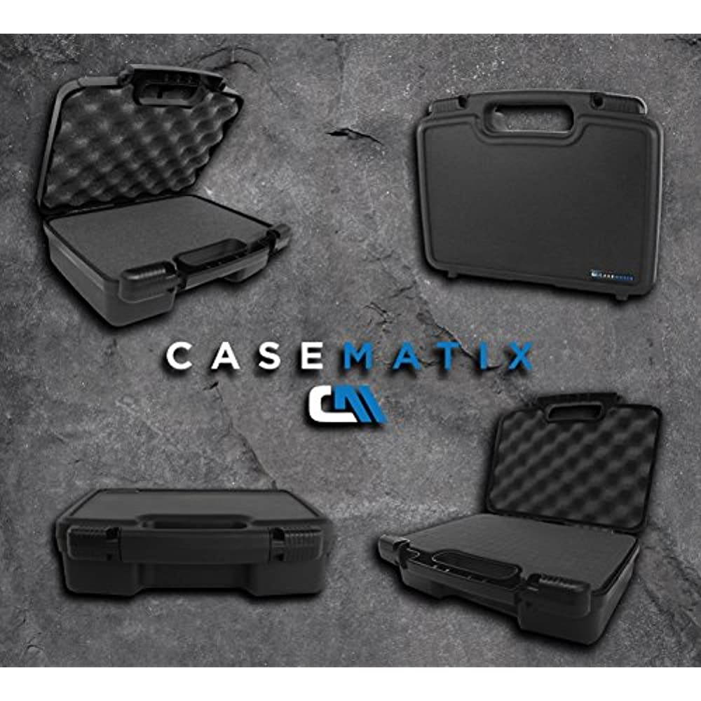 CASEMATIX Portable Projector Hard Case with Internal Customizable Diced Foam and Carrying Handle - Fits Sony Pico Mobile Projector MPCL1