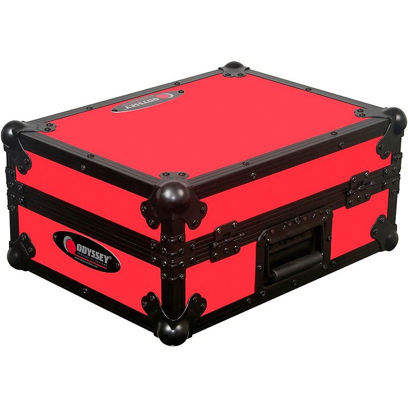 Odyssey FRCDJBKRED Flight Ready CD Player Case (Black and Red)