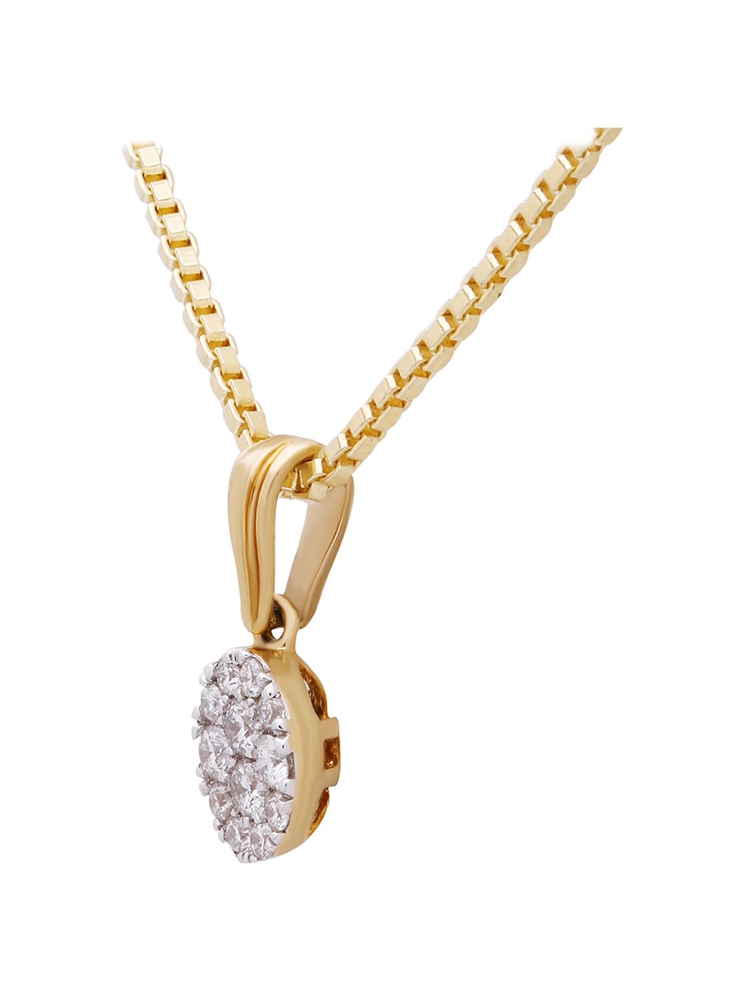 Waman Hari Pethe Jewellers 18k Gold & Diamond Pendant without Chain for Women