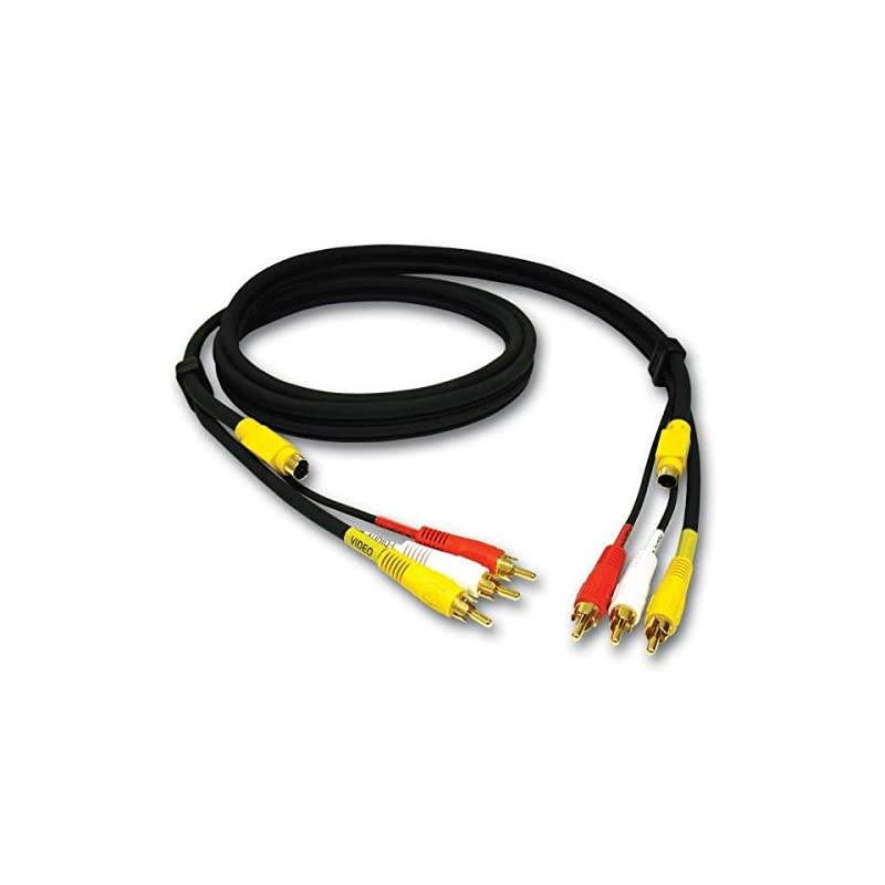 29156 Value Series 4in1 RCA + SVideo Cable Black 50 Feet 1524 Meters