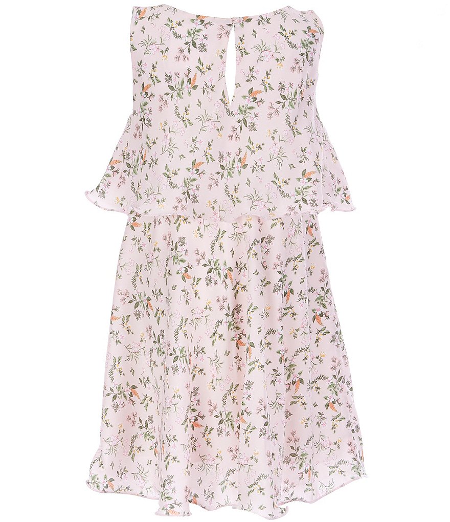 GB GB Girls Little Girls 2T-6X Floral Tiered A-Line Dress