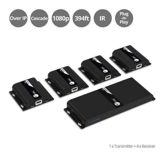 Siig 1X4 Hdmi Splitter Hdbitt Over Ip Extender - 120M
