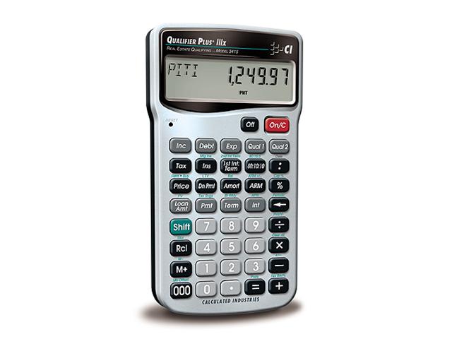Calculated Industries 3415 Qualifier Plus IIIx - Worlds Best Real Estate Qualifying Calculator