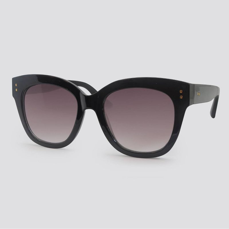 Women's Cateye Plastic Sunglasses - A New Day™ Black