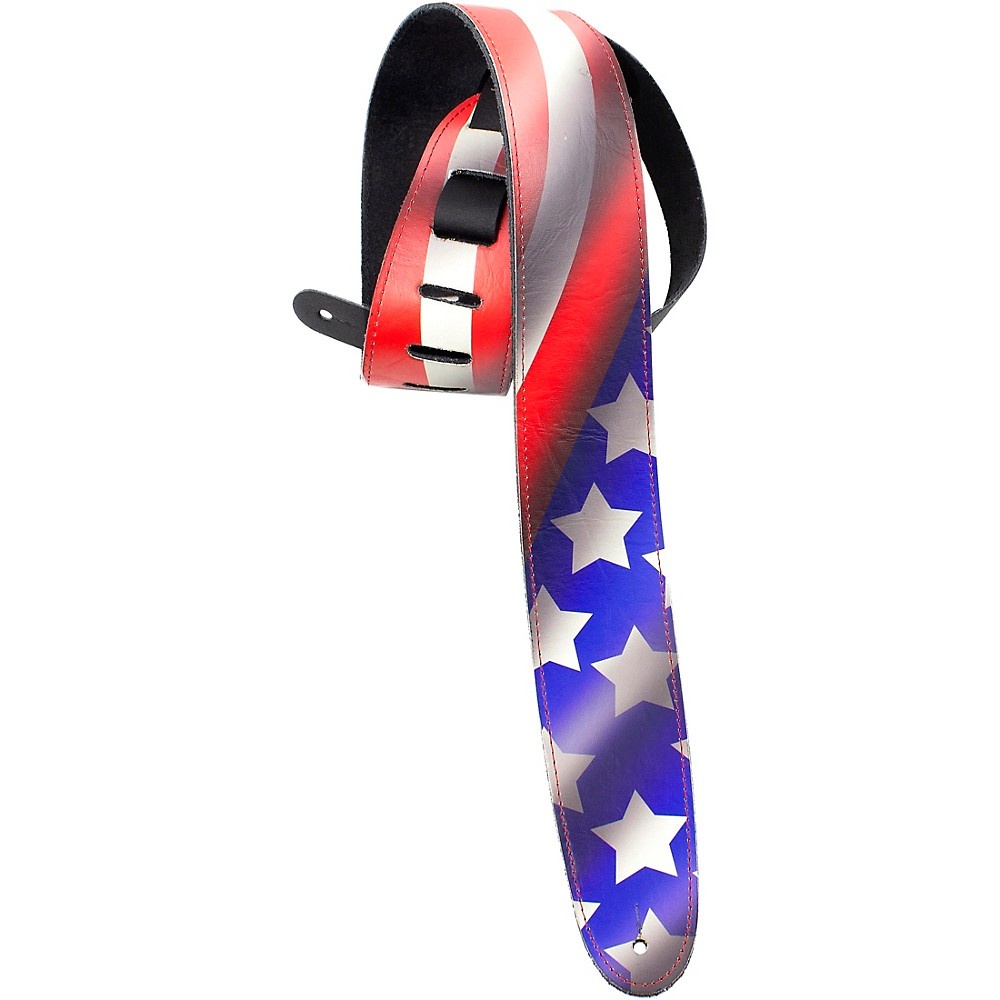 Perri's 2-1/2" Leather Airbrushed Guitar Strap USA