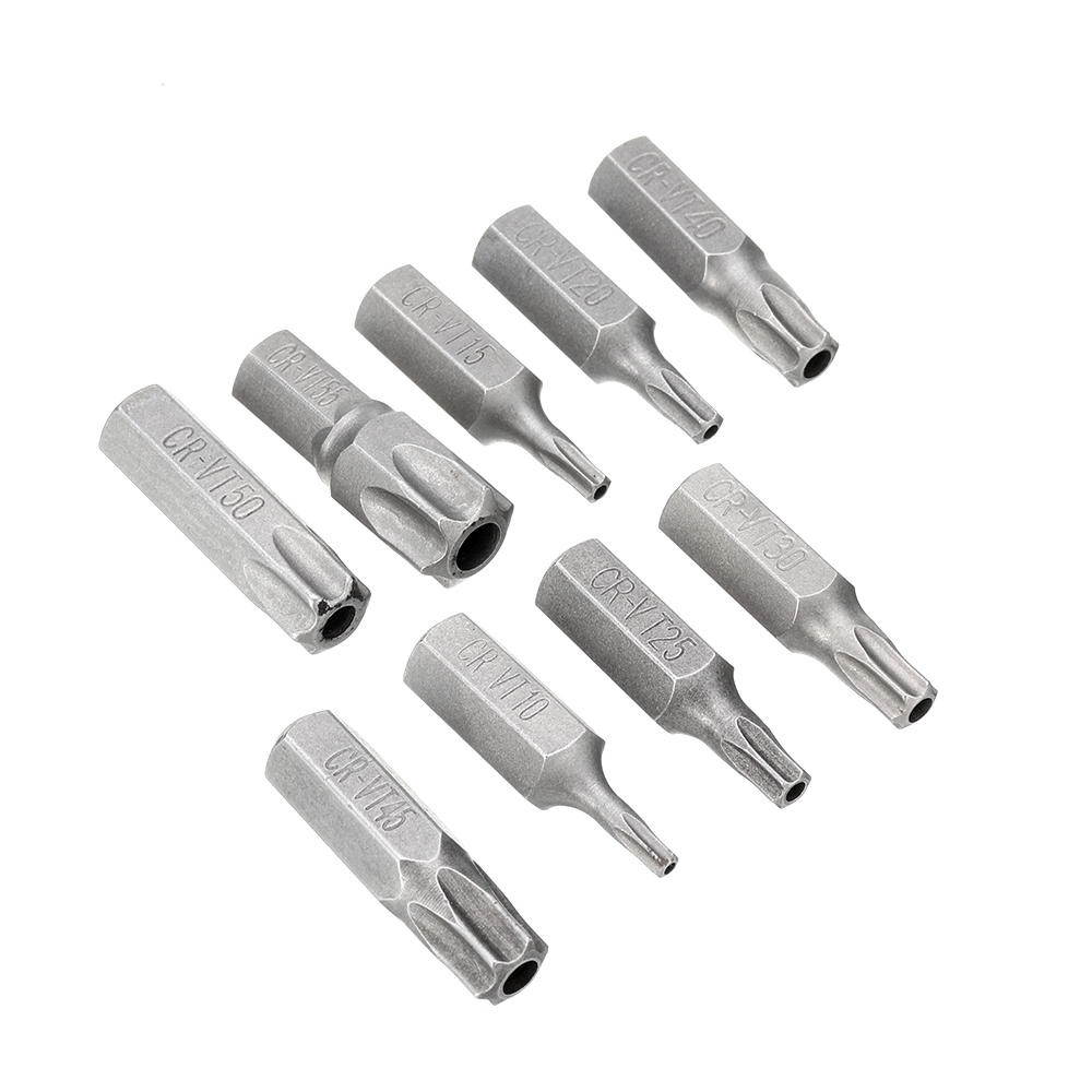 17pcs Tamper Proof Socket Adapter Set Chrome Vanadium Steel Bit Socket Sleeve Tool