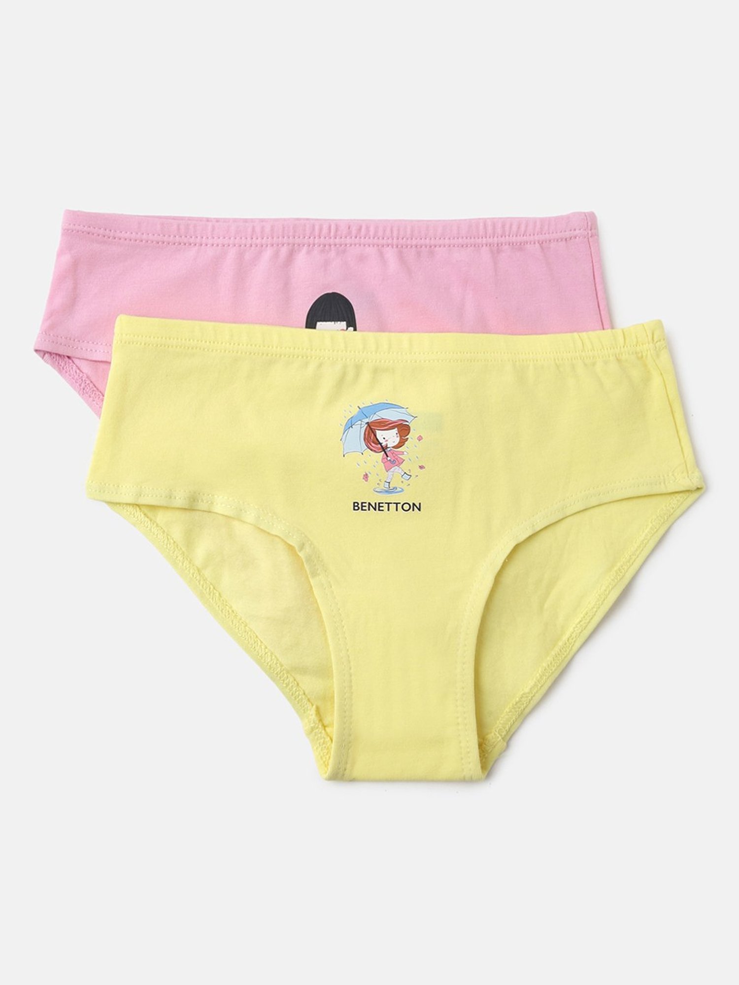 D'chica Kids Multicolor Cotton Printed Panties - Pack of 6