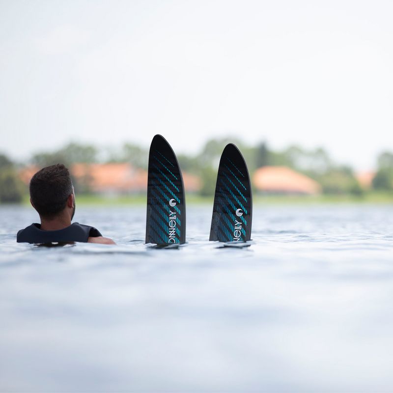 CWB Connelly 61200303-CON Eclypse Combo Waterskiing Lake Ocean Water Sport Skis w/ Front RTS Bindings 67-inch, Blue