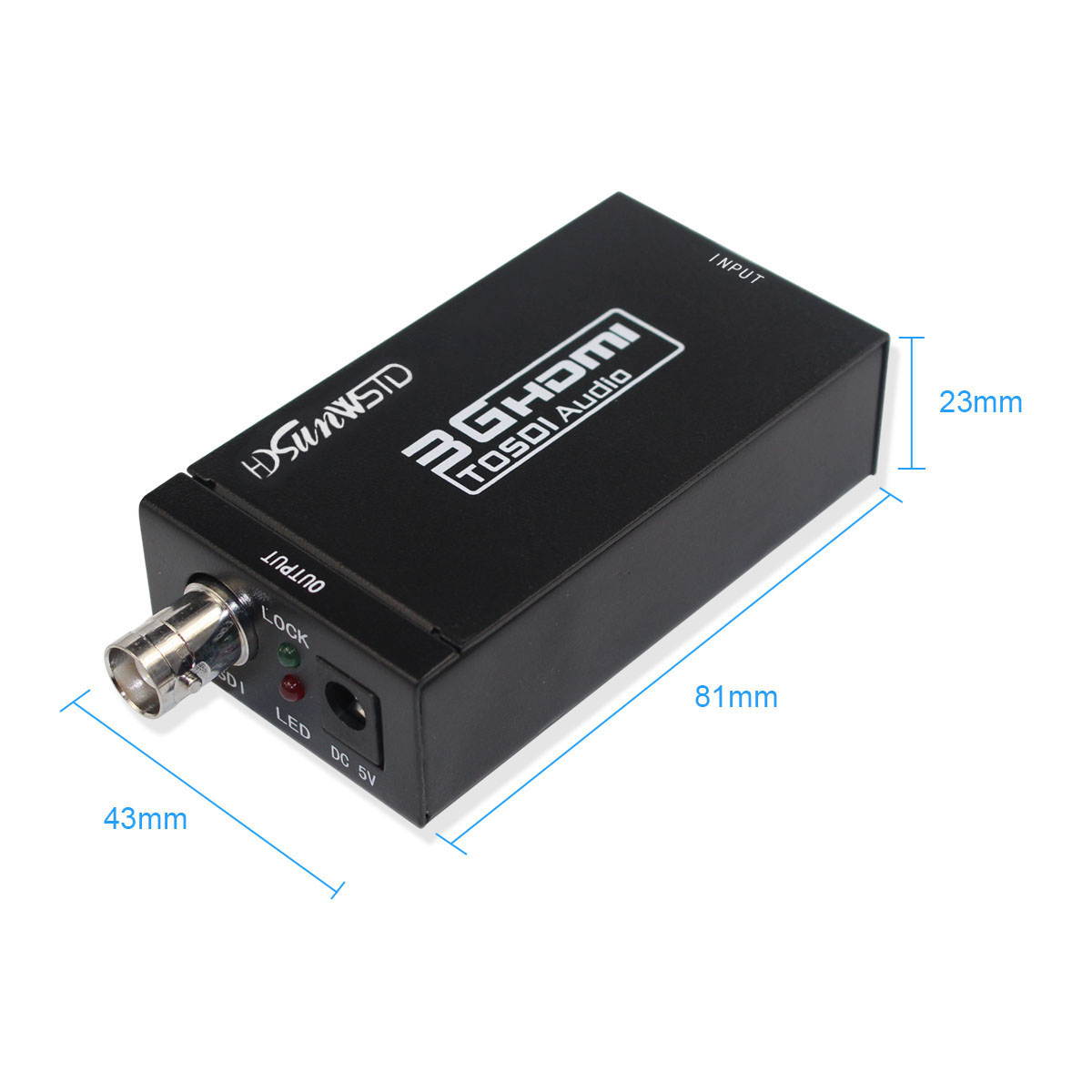 HDMI to SDI Converter Adapter HDMI SDI Adapter SDI/HD-SDI/3G-SDI Adapter Support 1080P for Camera Home Theater