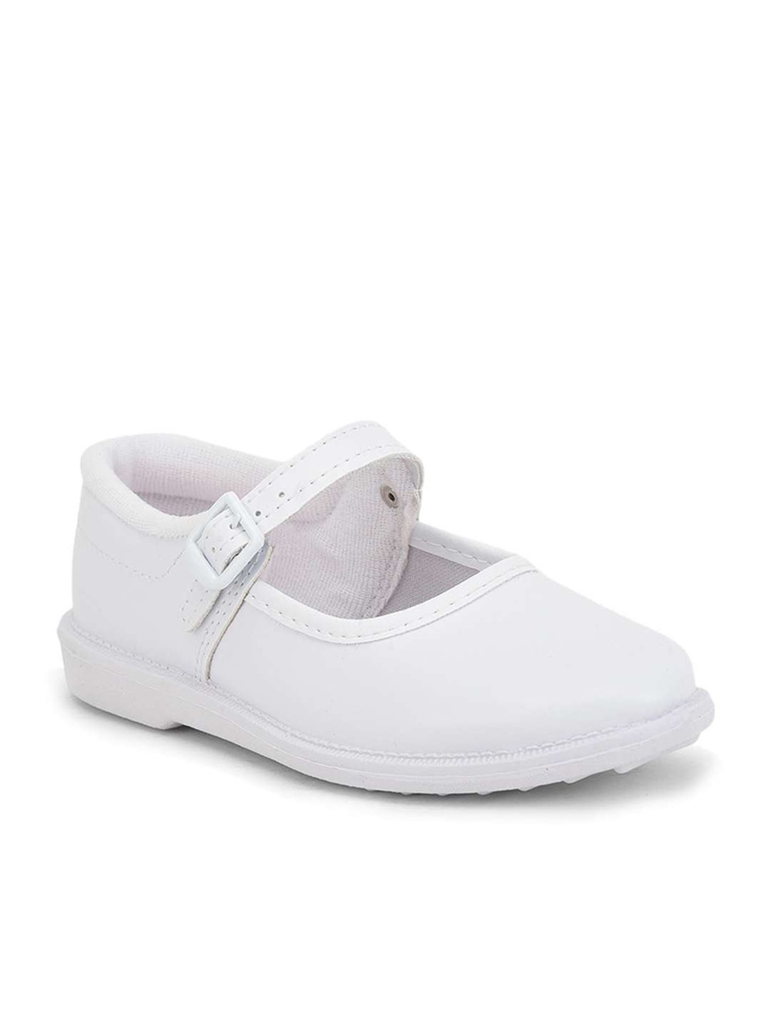 Prefect By Liberty Kids White School Shoes
