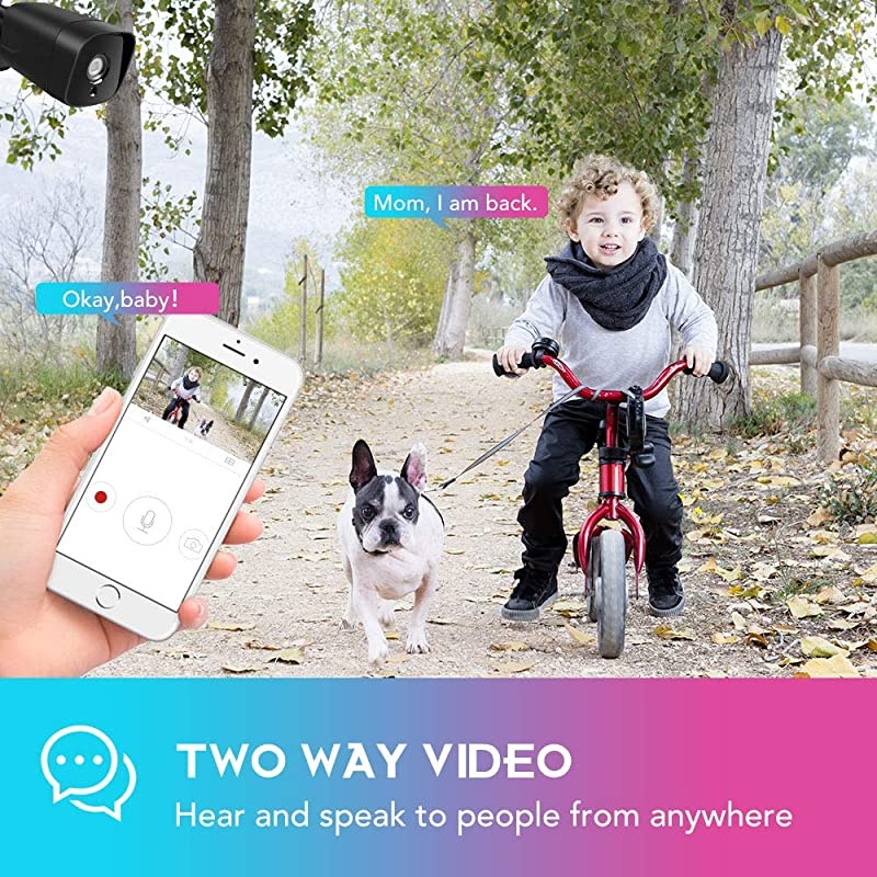 Security Camera 1080P Surveillance Cameras Waterproof IP66 IP Cam 24G IR Night Vision wired WiFi Security Camera SystemTwoWay AudioMotion Detection Activity Alert iOSAndroid