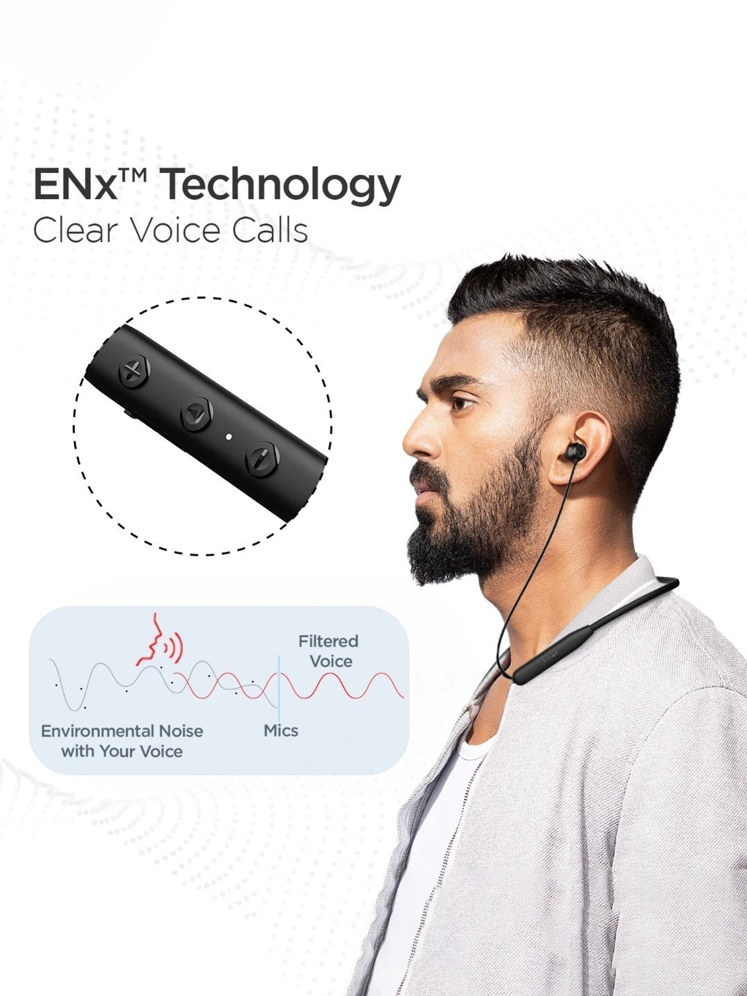 Boat Rockerz 109 Neckband with 40Hrs of Playback (Black)