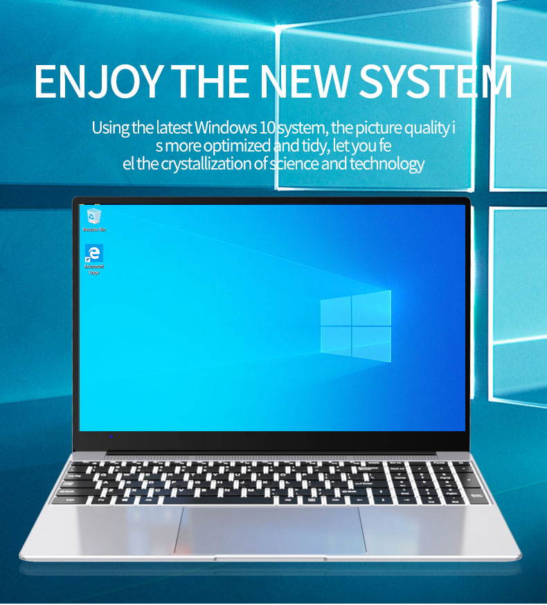 SZD 15.6&lsquo;&rsquo; Ultra Thin And Light Laptop FHD IPS Screen Intel Core i3-6157U Up to 2.40 GHz 8GB DDR4 RAM 256GB Metal Shell Offical Laptop Windows 10 Notebook Computer Home USB 3.0*2