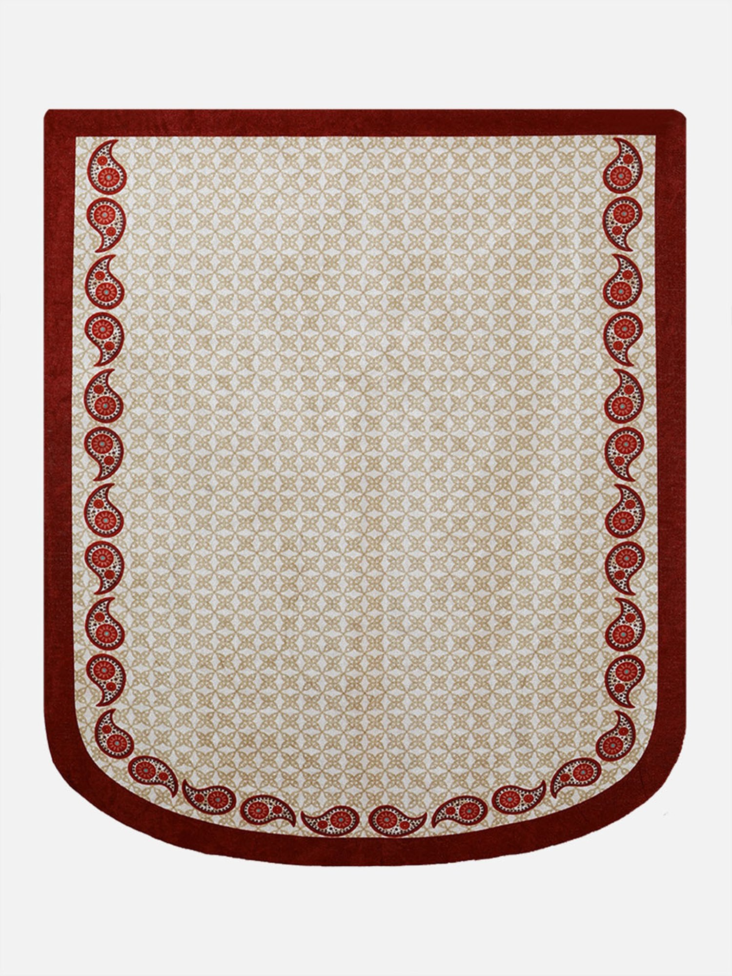 Romee Beige Polyester Printed Sofa Covers