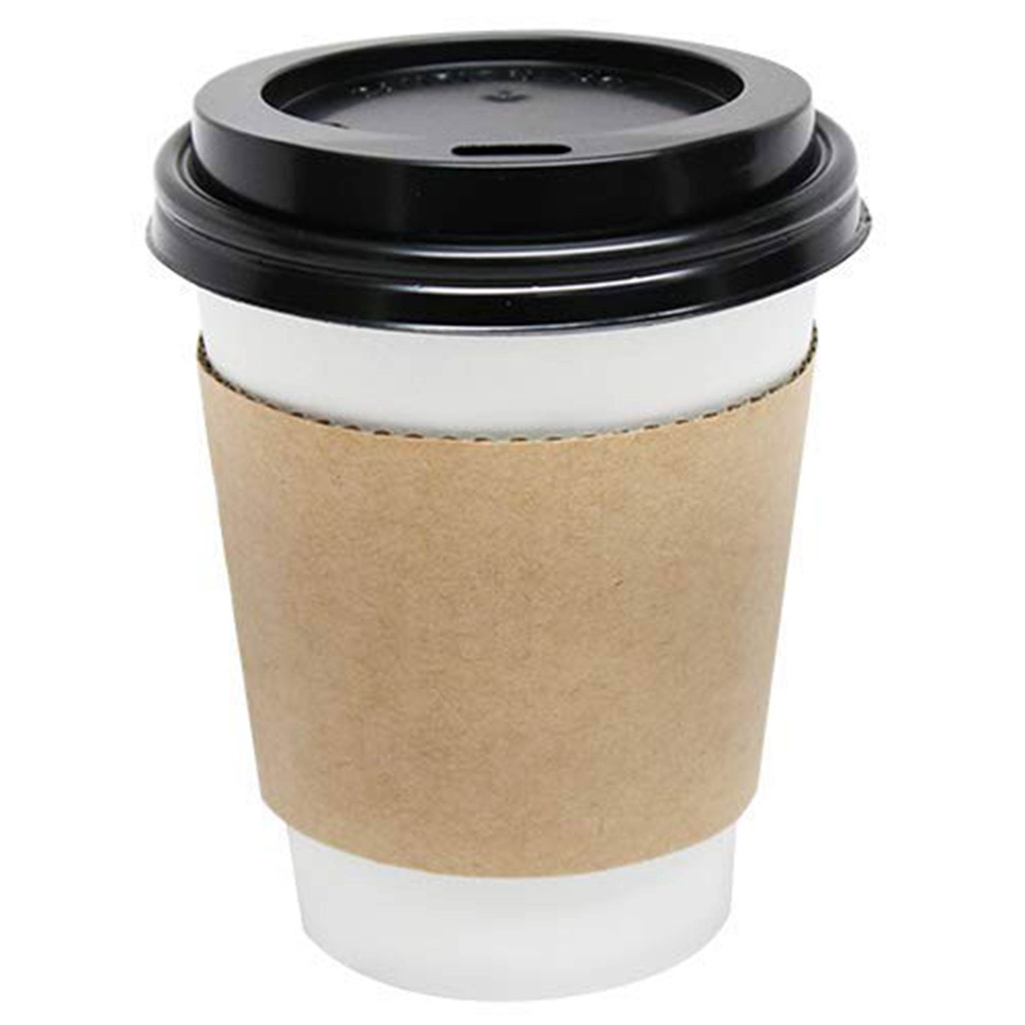 Karat Traditional Paper Jacket Sleeve for 8 Ounce Hot Cups, Brown (1000 Pack)