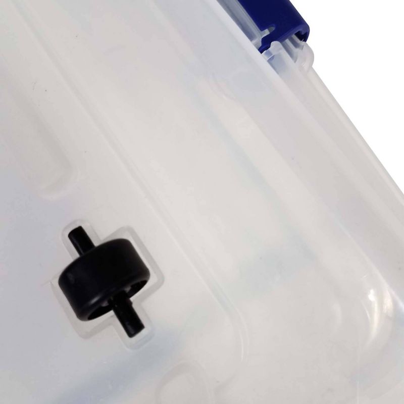 2pk 56qt Under-Bed Modular Latching Clear Storage Bin - Homz