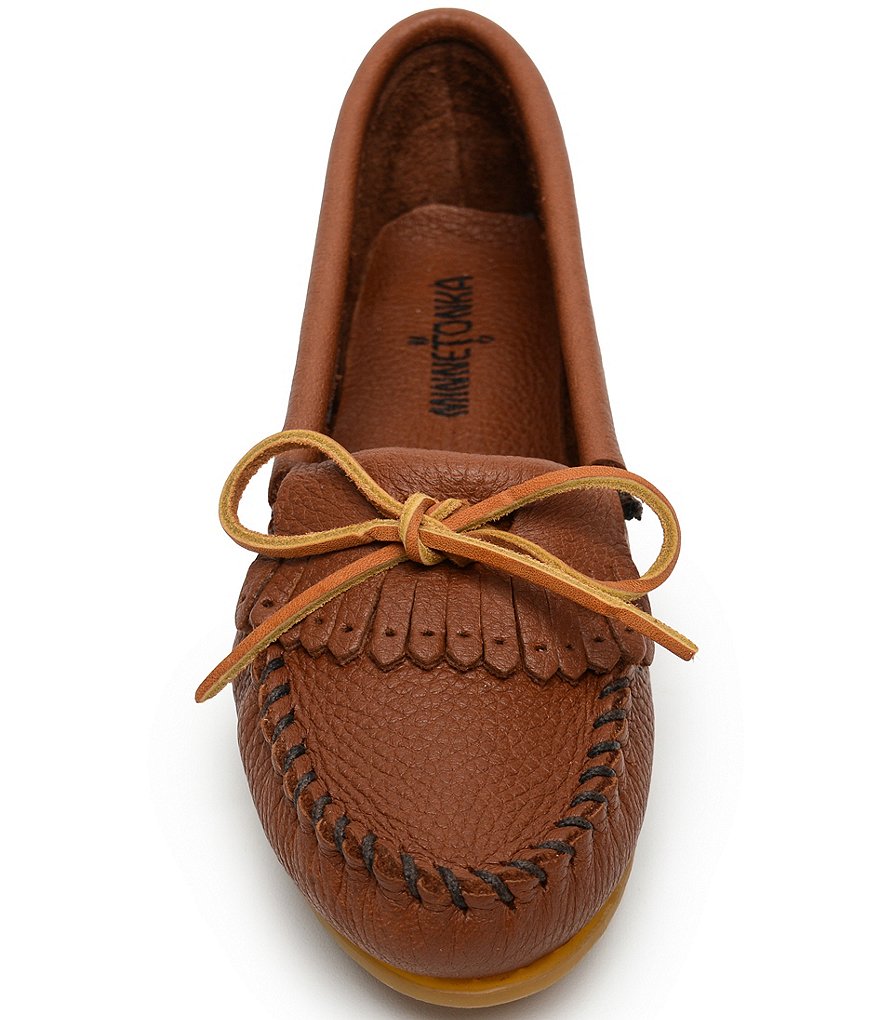 Minnetonka Deerskin Kilty Moccasins