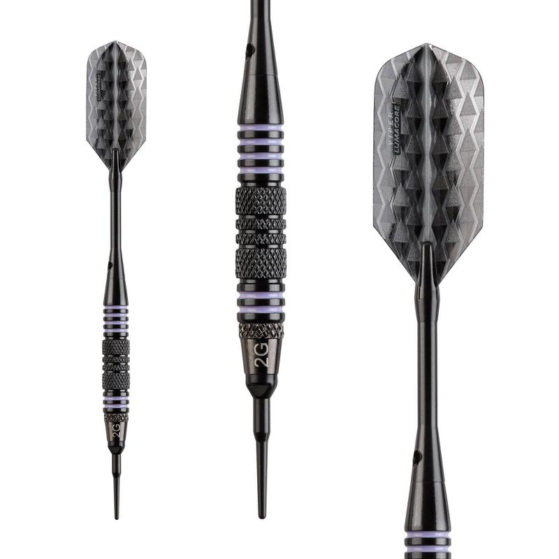 Viper Bobcat 18 Grams Adjustable Soft Tip Darts Rings - Purple