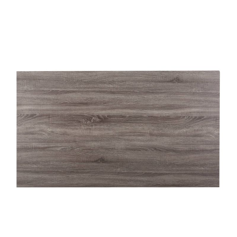 Americus Modern Industrial Dining Table Gray/Black - Christopher Knight Home