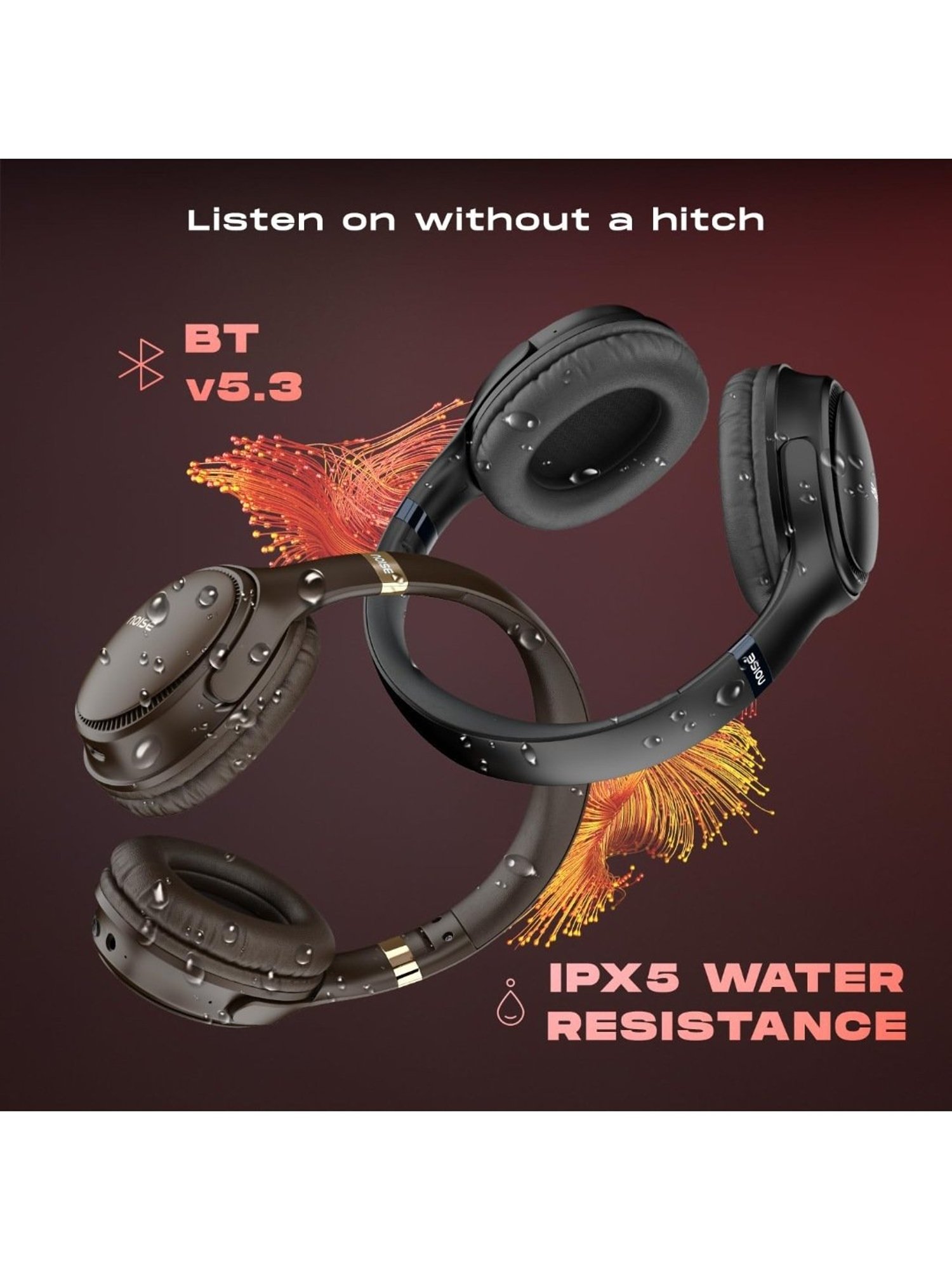 Major IV On Ear Wireless Bluetooth Headphone with Microphone (Black, True Wireless)