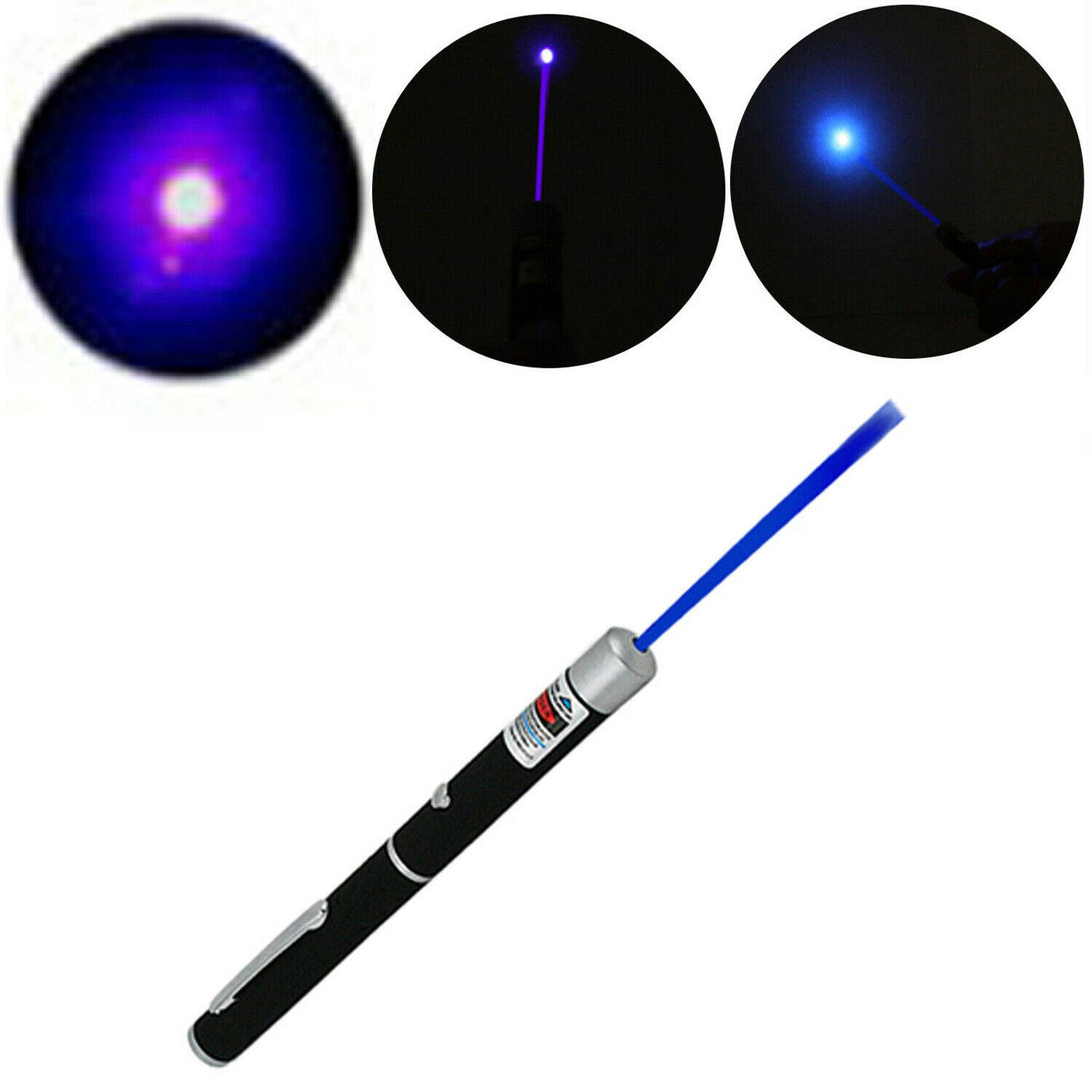 Powerful Blue Purple Violet Laser Pointer Pen Beam Light 5mw 405nm Lazer
