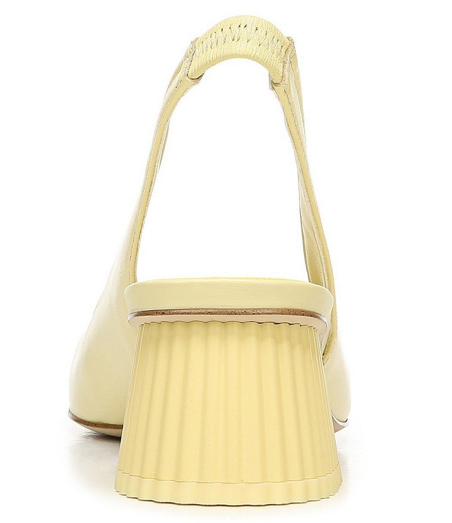 Sam Edelman Toren Leather Sculptural Heel Slingback Pumps