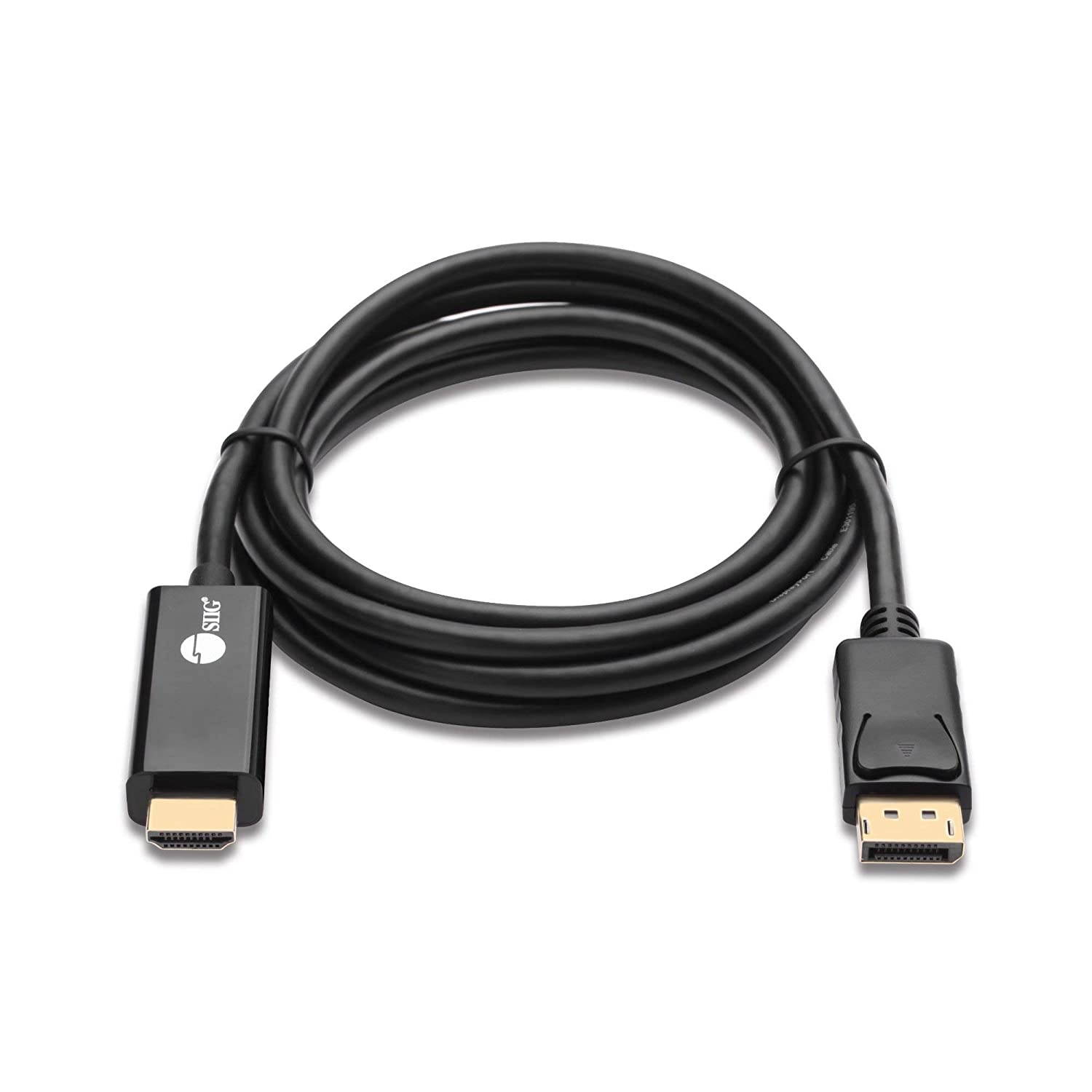siig displayport 1.2 to hdmi 1.4 passive cable 4k @30hz - dp to hdmi male to male adapter cable - hdcp - 6 feet