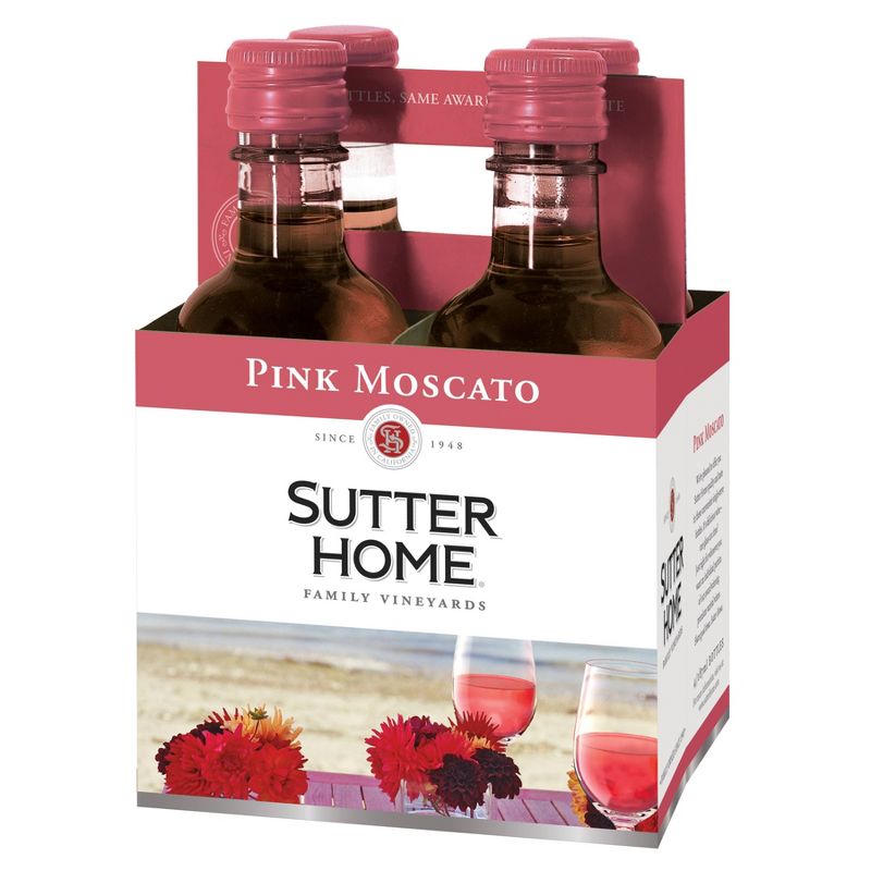 Sutter Home Pink Moscato Wine - 4pk/187ml Bottles