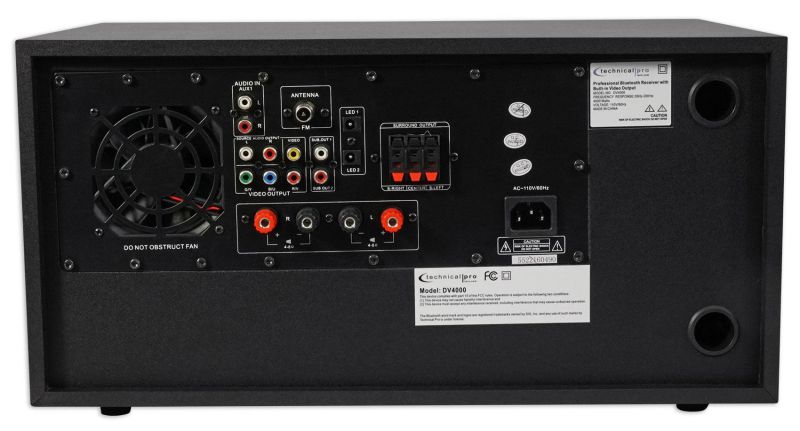 Technical Pro 4000w Home Theater DVD Receiver w/Bluetooth/USB+(5) 6.5" Speakers