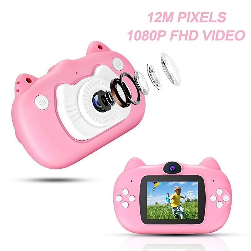 Video Camera for Kids,  1080P FHD Digital Kids Camera Camcorder Video Recorder with 2.4" Screen for Age 3-10