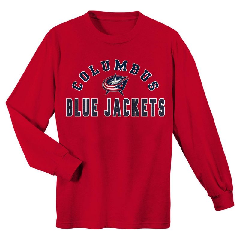 NHL Columbus Blue Jackets Boys' Rink Rat Long Sleeve T-Shirt - M