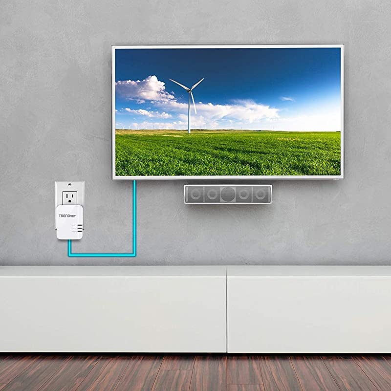 Powerline 1300 AV2 Adapter Kit TPL422E2K Includes 2 x TPL422E Powerline Ethernet Adapters IEEE 19051 IEEE 1901 Gigabit Port Range Up to 300m 984 ft Simple Plugin Installation
