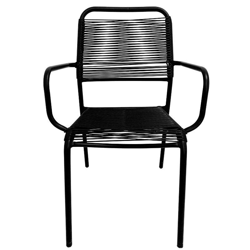 Silas Stack Chair - Black - Haven Way