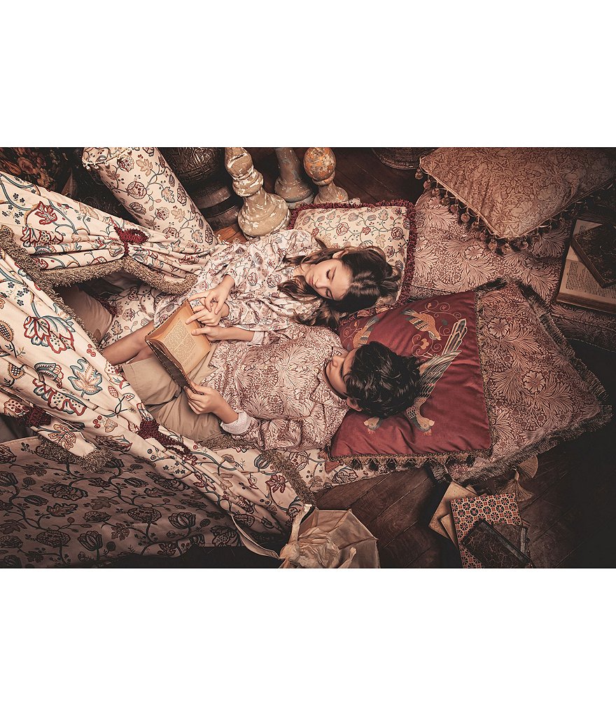 Edgehill Collection Hand-Woven Rattan Market Basket