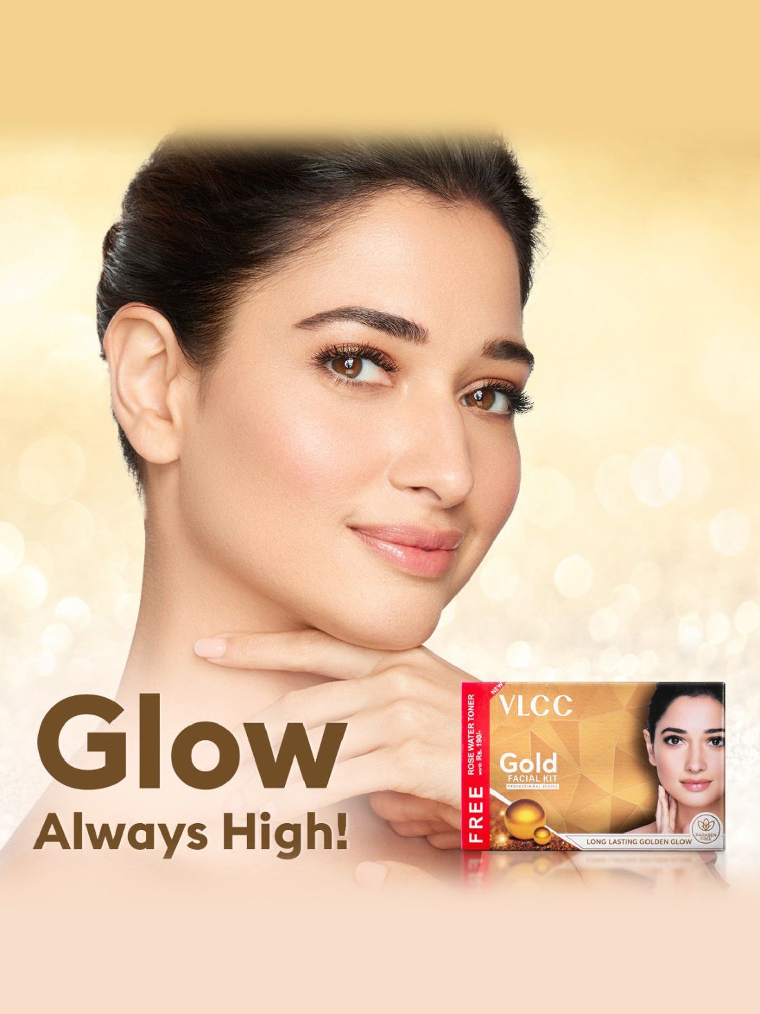 VLCC Gold Facial Kit with Free Rose Water Toner