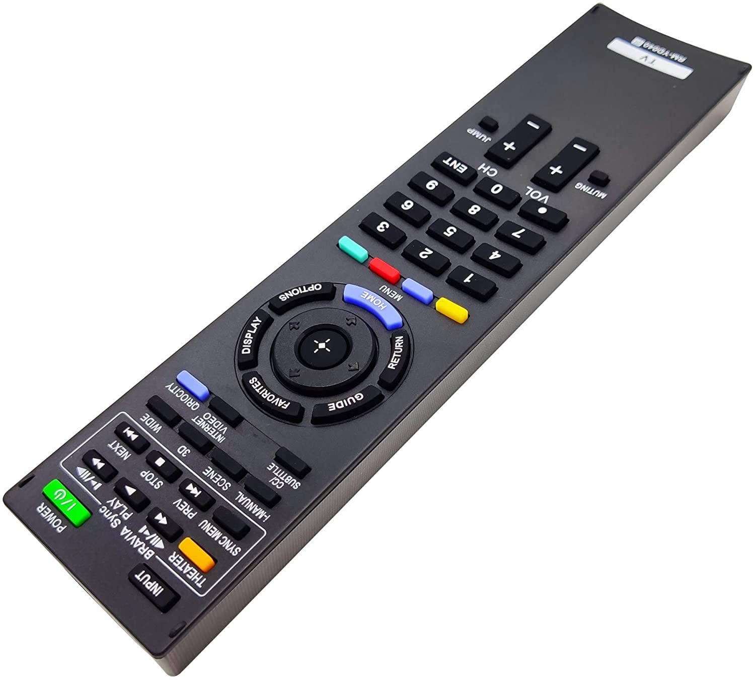INTECHING TV Remote Control for Sony KDL-32EX500, 32EX501, 32EX600, 40EX400, 40EX500, 40EX501, 40EX600, 46EX500, 46EX501, 46EX600, 55EX500, 55EX501, 60EX500