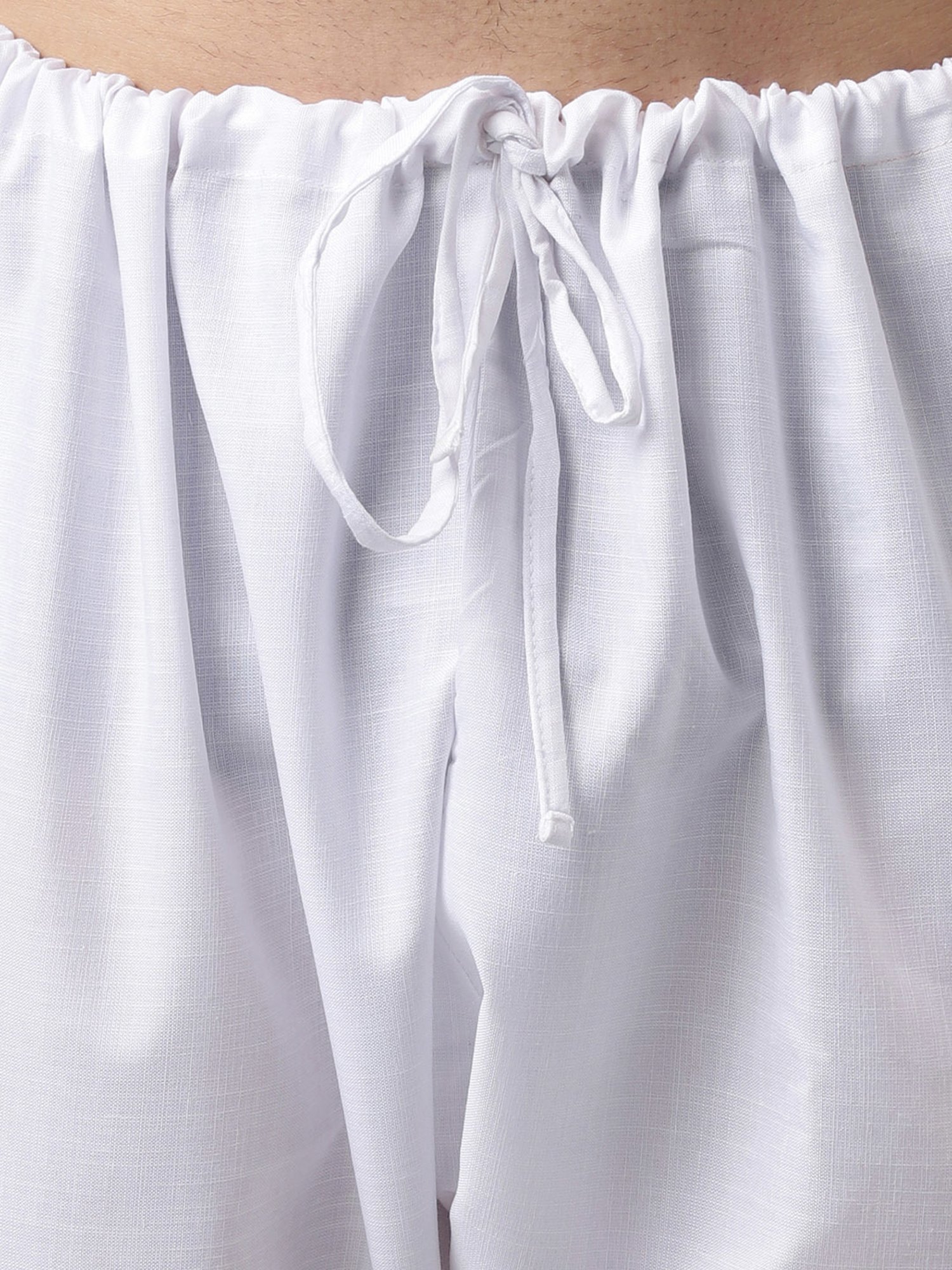 Hangup Mustard & White Regular Fit Embroidered Kurta & Pyjamas Set