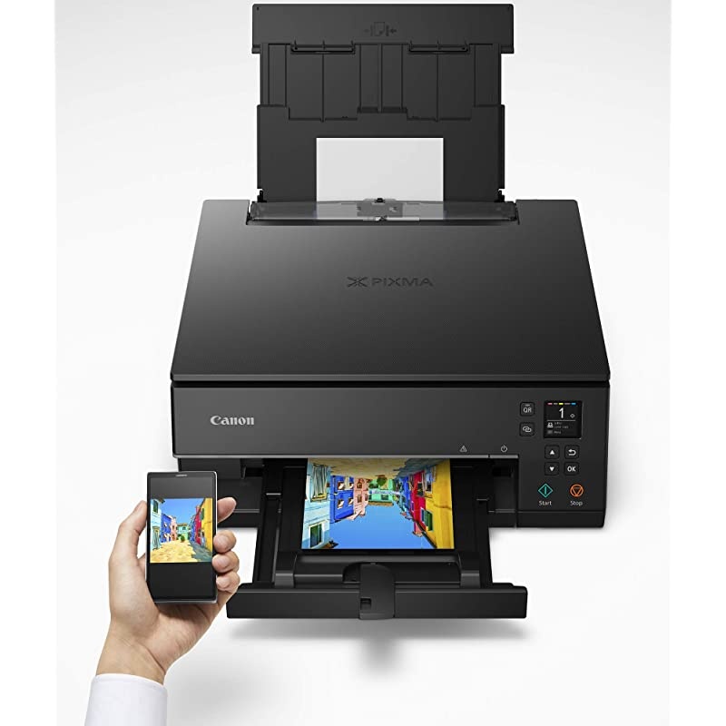 Pixma TS6320 Wireless All-In-One Photo Printer with Copier, Scanner and Mobile Printing, Black,  Dash Replenishment