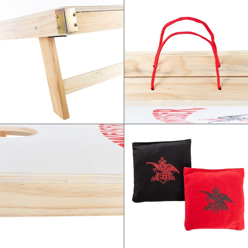 Amazin' Aces Wood Pickleball Set with 2 Wooden Padded Paddles, 4 Yellow Balls, and Carry Bag Great for Schools, Community Centers, and Athletic Clubs