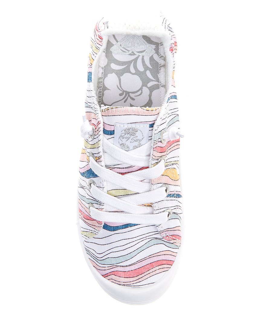 Roxy Bayshore III Canvas Striped Slip-On Sneakers